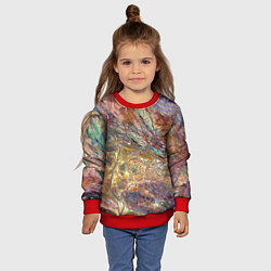 Свитшот детский Горная порода возраст которых превышает 3,6 миллиа, цвет: 3D-красный — фото 2