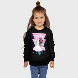 Свитшот детский Медуза Горгона Бюст, цвет: 3D-черный — фото 2