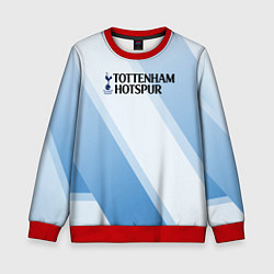 Свитшот детский Tottenham hotspur Голубые полосы, цвет: 3D-красный