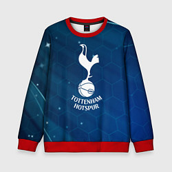 Свитшот детский Tottenham hotspur Соты абстракция, цвет: 3D-красный