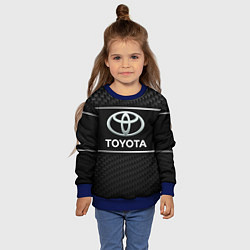 Свитшот детский Toyota Карбон, цвет: 3D-синий — фото 2