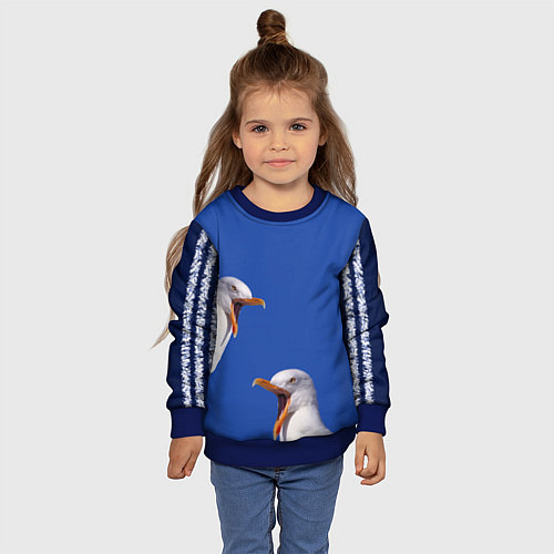 Детский свитшот Не ори на меня / 3D-Синий – фото 4