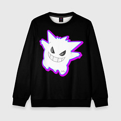 Свитшот детский Pokemon gengar, цвет: 3D-черный