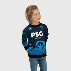 Свитшот детский PSG legendary форма фанатов, цвет: 3D-черный — фото 2
