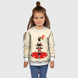 Свитшот детский Культ ягненка агнец, цвет: 3D-белый — фото 2