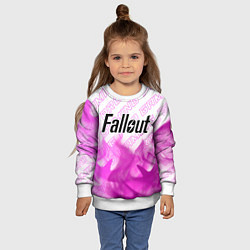 Свитшот детский Fallout pro gaming: символ сверху, цвет: 3D-белый — фото 2
