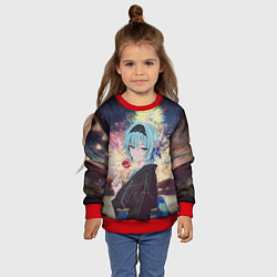 Свитшот детский Genshin Impact - Eula Inazuma, цвет: 3D-красный — фото 2