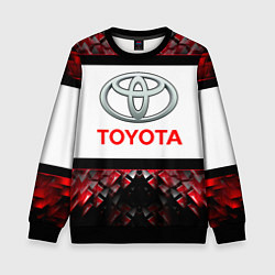 Свитшот детский Toyota - абстракция - лого, цвет: 3D-черный