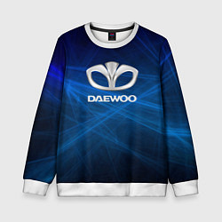 Свитшот детский Daewoo - лучи, цвет: 3D-белый