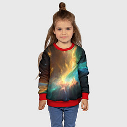 Свитшот детский Крыло звезды, цвет: 3D-красный — фото 2