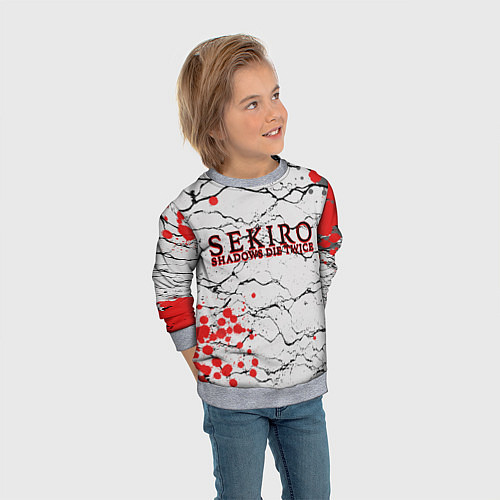 Детский свитшот Секиро арт / 3D-Меланж – фото 3