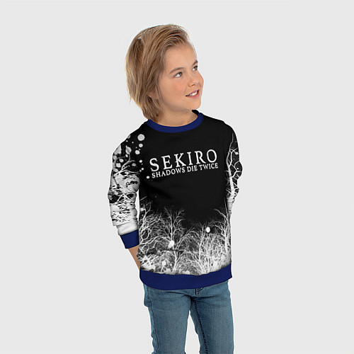 Детский свитшот Sekiro арт / 3D-Синий – фото 3