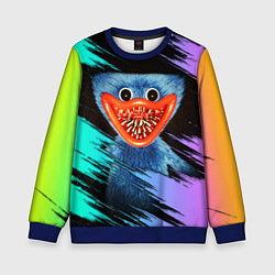 Свитшот детский Зубастый Хагги Вагги, цвет: 3D-синий