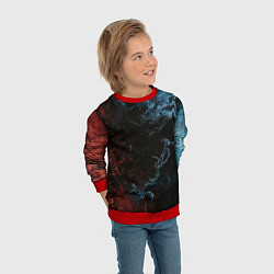 Свитшот детский Тьма и краски, цвет: 3D-красный — фото 2