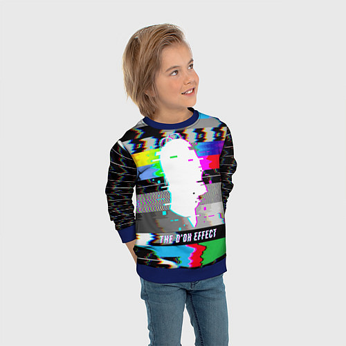 Детский свитшот Homer Simpson - the doh effect! / 3D-Синий – фото 3