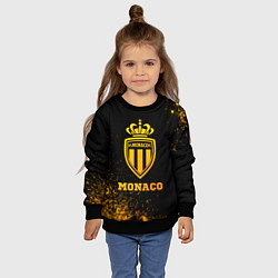 Свитшот детский Monaco - gold gradient, цвет: 3D-черный — фото 2