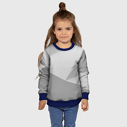 Свитшот детский Геометрические серые фигуры, цвет: 3D-синий — фото 2