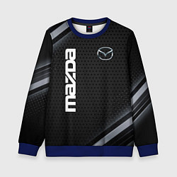 Свитшот детский Mazda карбон, цвет: 3D-синий