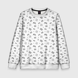Детский свитшот 90s pattern on white