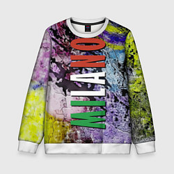 Свитшот детский Avant-garde color texture - Milano, цвет: 3D-белый