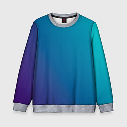 Детский свитшот Градиент - морская глубина