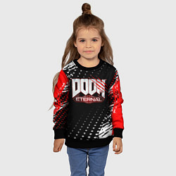 Свитшот детский Doom - краска, цвет: 3D-черный — фото 2