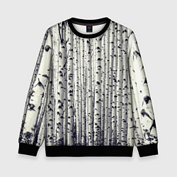 Детский свитшот Русские берёзки - роща