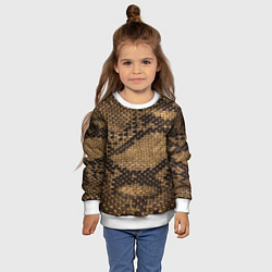 Свитшот детский Кожа питона - fashion 2028, цвет: 3D-белый — фото 2