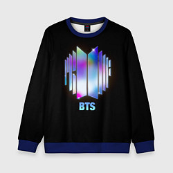 Свитшот детский BTS gradient logo, цвет: 3D-синий