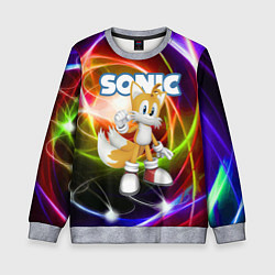 Свитшот детский Майлз Тейлз Прауэр - Sonic - Видеоигра, цвет: 3D-меланж