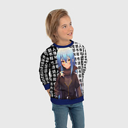 Свитшот детский Римуру - О моём перерождении в слизь, цвет: 3D-синий — фото 2