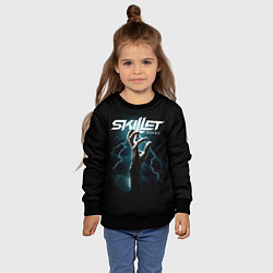 Свитшот детский Группа Skillet, цвет: 3D-черный — фото 2
