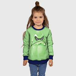 Свитшот детский Plants vs Zombies Кабачок, цвет: 3D-синий — фото 2