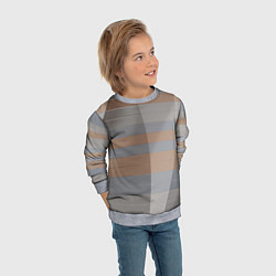 Свитшот детский Прямоугольная масса пластин, цвет: 3D-меланж — фото 2