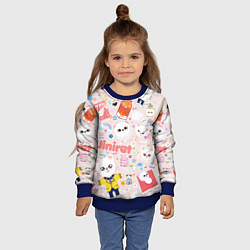 Свитшот детский Skzoo Jinniret pattern cartoon avatar, цвет: 3D-синий — фото 2