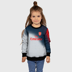 Свитшот детский Arsenal logo абстракция, цвет: 3D-черный — фото 2