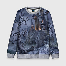 Детский свитшот Старый заброшенный замок - Halloween