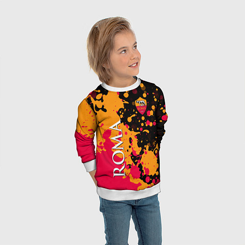 Детский свитшот Roma Краска / 3D-Белый – фото 3