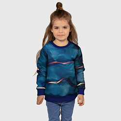 Свитшот детский Броня из магического синего камня, цвет: 3D-синий — фото 2