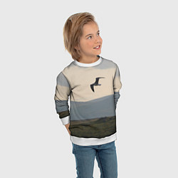 Свитшот детский Чайка, цвет: 3D-белый — фото 2