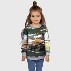 Свитшот детский Lexus - скорость режим, цвет: 3D-меланж — фото 2