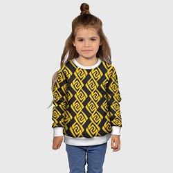 Свитшот детский Гео Genshin Impact 3D V 2, цвет: 3D-белый — фото 2