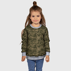 Свитшот детский Камуфляж AOR-1 мелкий, цвет: 3D-меланж — фото 2