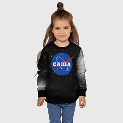 Свитшот детский Саша Наса космос, цвет: 3D-черный — фото 2