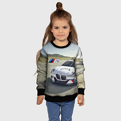 Свитшот детский Спортивная бэха на гоночной трассе, цвет: 3D-черный — фото 2