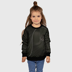 Свитшот детский Чёрная спираль, цвет: 3D-черный — фото 2
