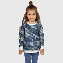 Свитшот детский Камуфляж Росгвардия цифра, цвет: 3D-белый — фото 2