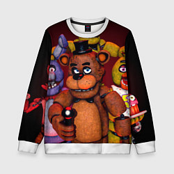 Свитшот детский Пять ночей Фредди, цвет: 3D-белый