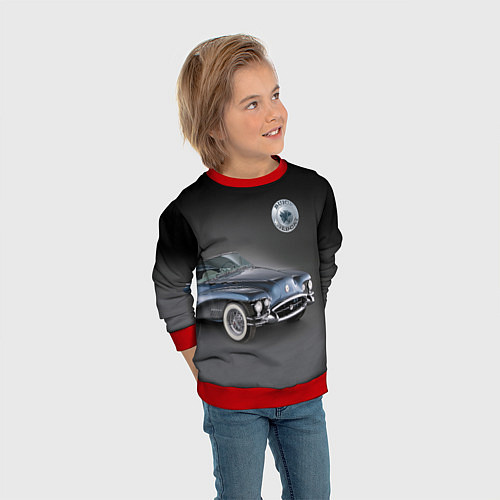Детский свитшот Buick Wildcat - cabriolet / 3D-Красный – фото 3