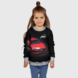 Свитшот детский Audi quattro ABT autotuning, цвет: 3D-меланж — фото 2